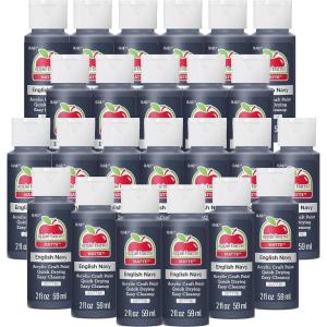 imageApple Barrel Acrylic Paint in Assorted Colors 2 Ounce Golden Sunset Pack of 24English Navy