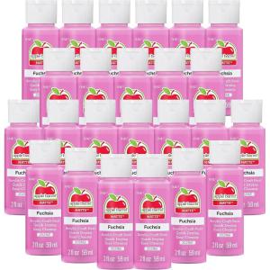 imageApple Barrel Acrylic Paint in Assorted Colors 2 Ounce Golden Sunset Pack of 24Fuchsia