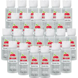 imageApple Barrel Acrylic Paint in Assorted Colors 2 Ounce Golden Sunset Pack of 24Granite Grey