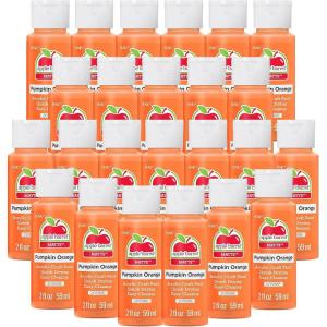 imageApple Barrel Acrylic Paint in Assorted Colors 2 Ounce Golden Sunset Pack of 24Pumpkin Orange