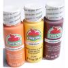 imageApple Barrel FallAutumn Acrylic Paint Set  Pumpkin Orange Barn Red and Yellow 2 Ounces Each