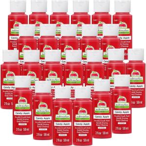 imageApple Barrel Multi Surface Acrylic Paint 2 Fl Oz Pack of 24 Light PinkCandy Apple