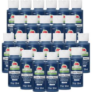 imageApple Barrel Multi Surface Acrylic Paint 2 Fl Oz Pack of 24 Light PinkDeep Navy