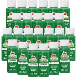 imageApple Barrel Multi Surface Acrylic Paint 2 Fl Oz Pack of 24 Light PinkTrue Green