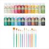 imageApple Barrel MultiSurface Acrylic Craft Paint and Brush Kit Set of 36